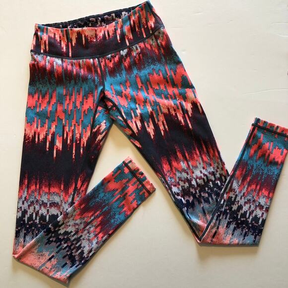 Zella Multicolor Workout Leggings Hidden Pocket Women's Athleisure - Size XXS - Picture 1 of 6